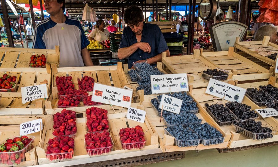 What to buy at a market in Belgrade