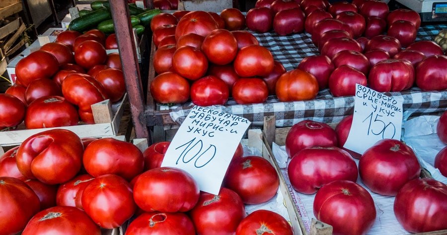 Serbian home-grown tomatoes