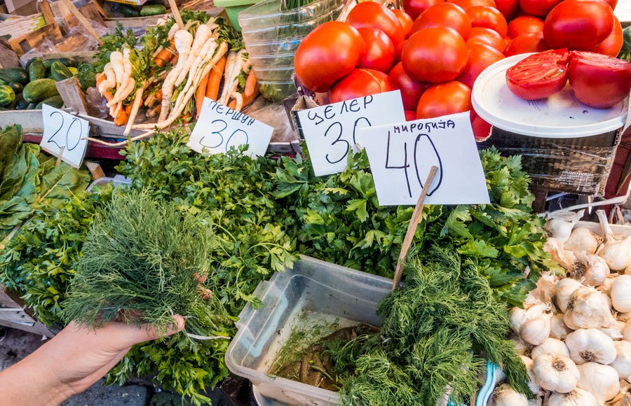 What to buy at a market in Belgrade