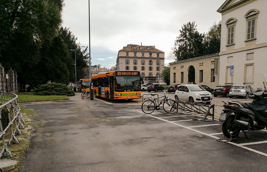 A bus in Milan