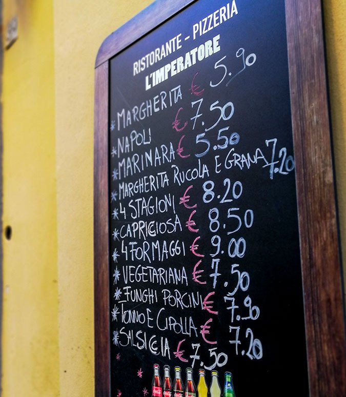 café prices in Florence