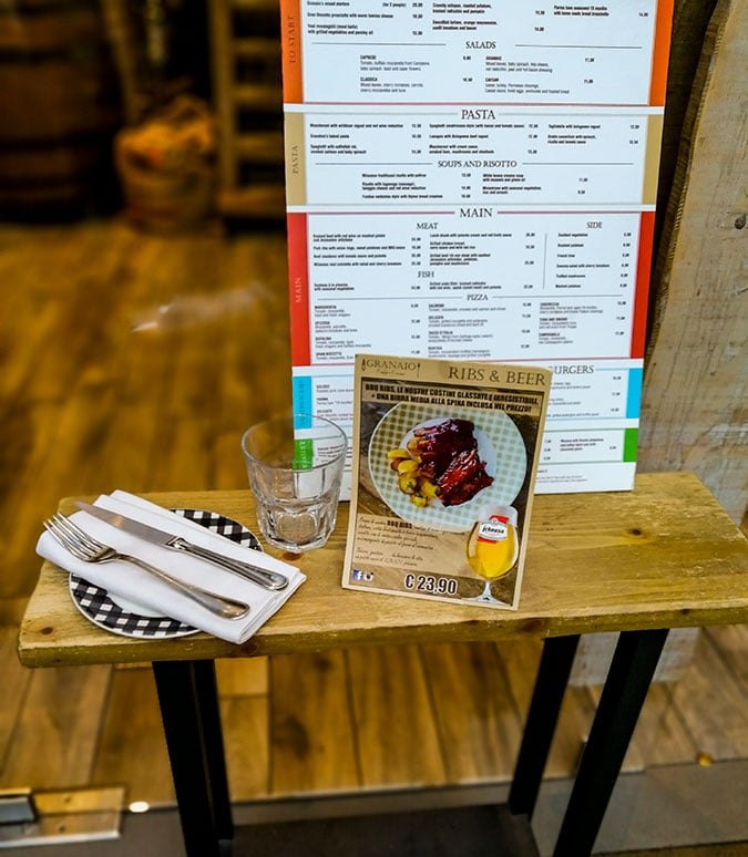 food prices in Milan