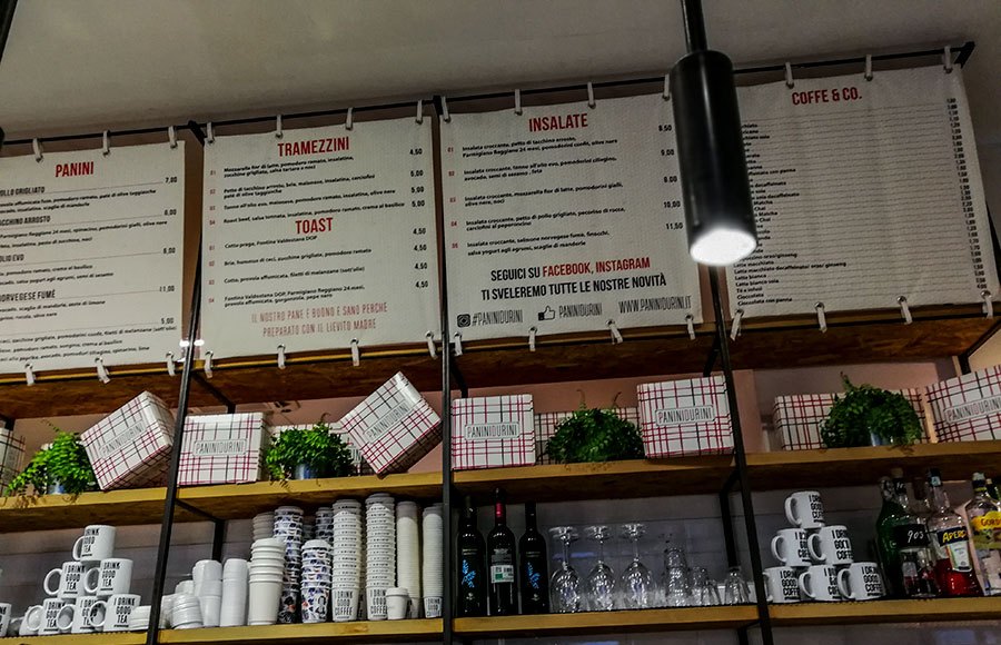 a café in Milan