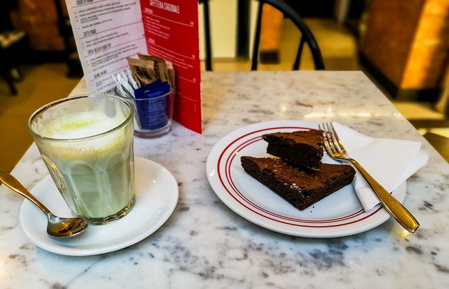 a café in Milan
