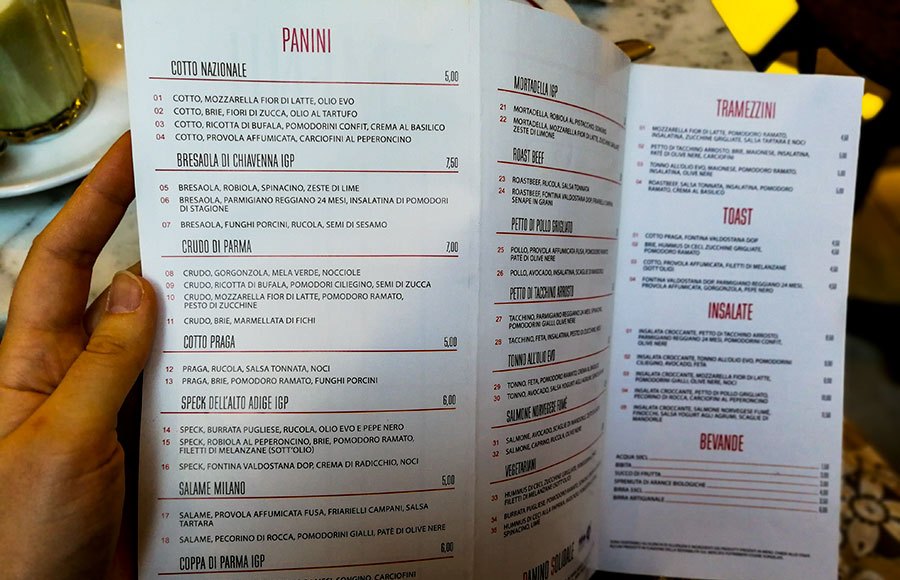 food prices in Milan