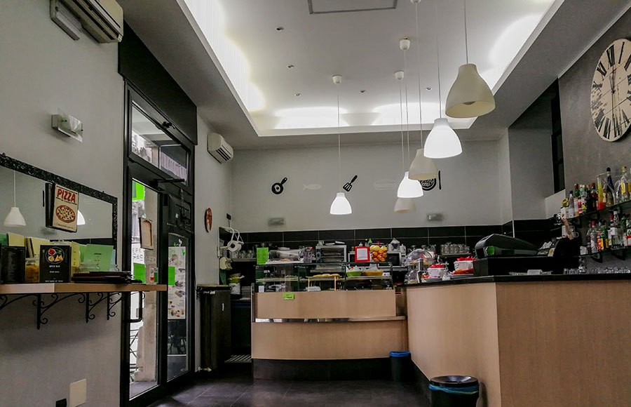 a café in Milan