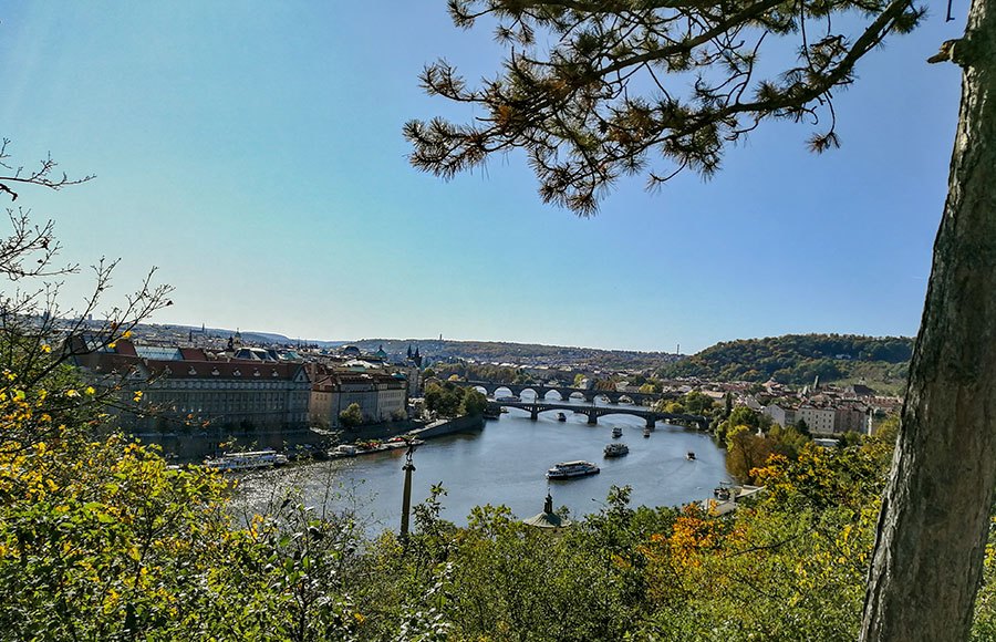 Letná Gardens view over Prague