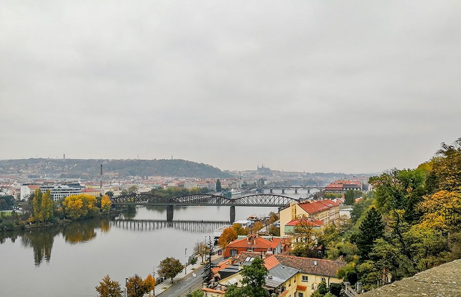 Viewpoint at Vyšehrad, Prague