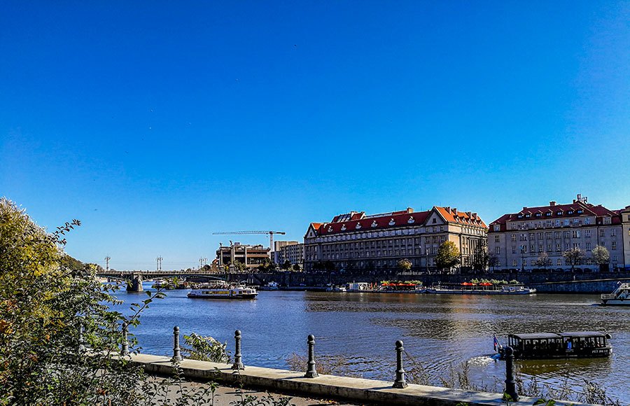 On the bank of the Vltava
