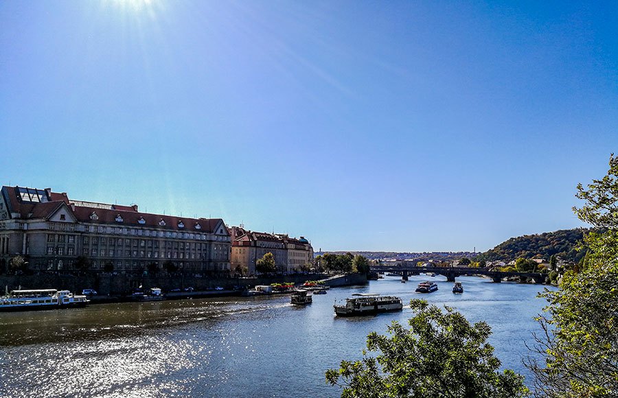 On the bank of the Vltava