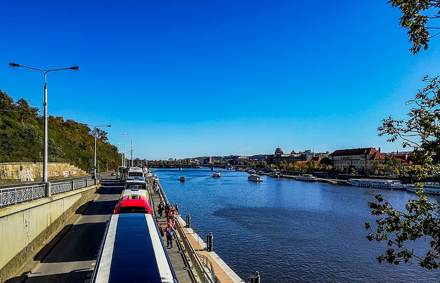 On the bank of the Vltava