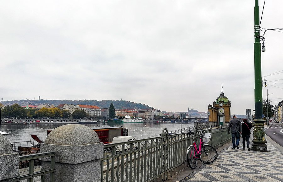 On the bank of the Vltava